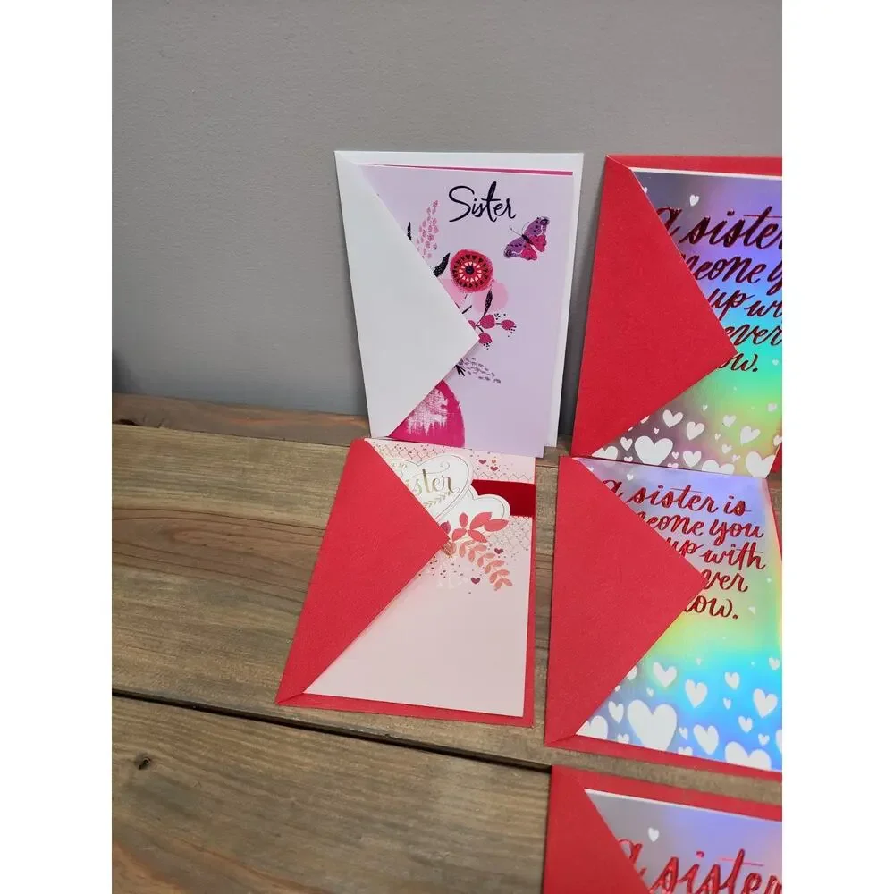 Lot of 14 Hallmark Valentine's day Greeting Cards New Sister Brother